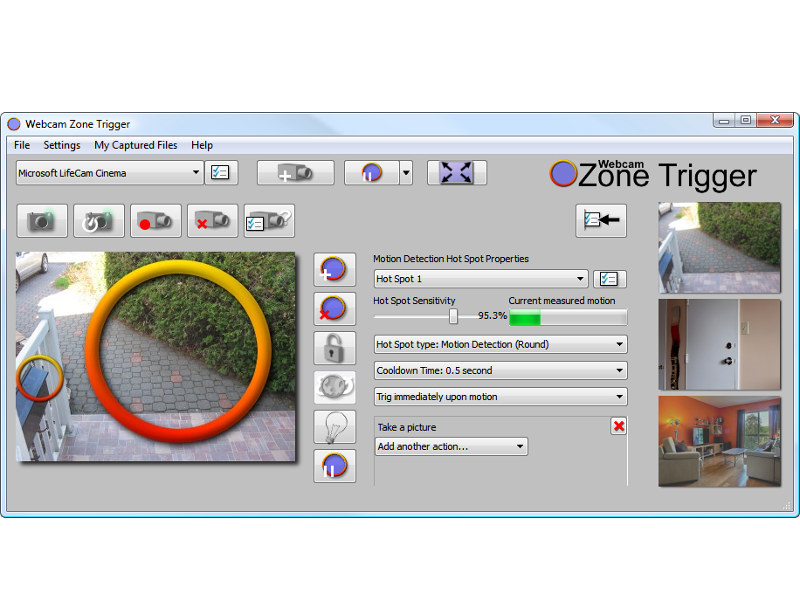 Webcam Zone Trigger 3.302 screenshot